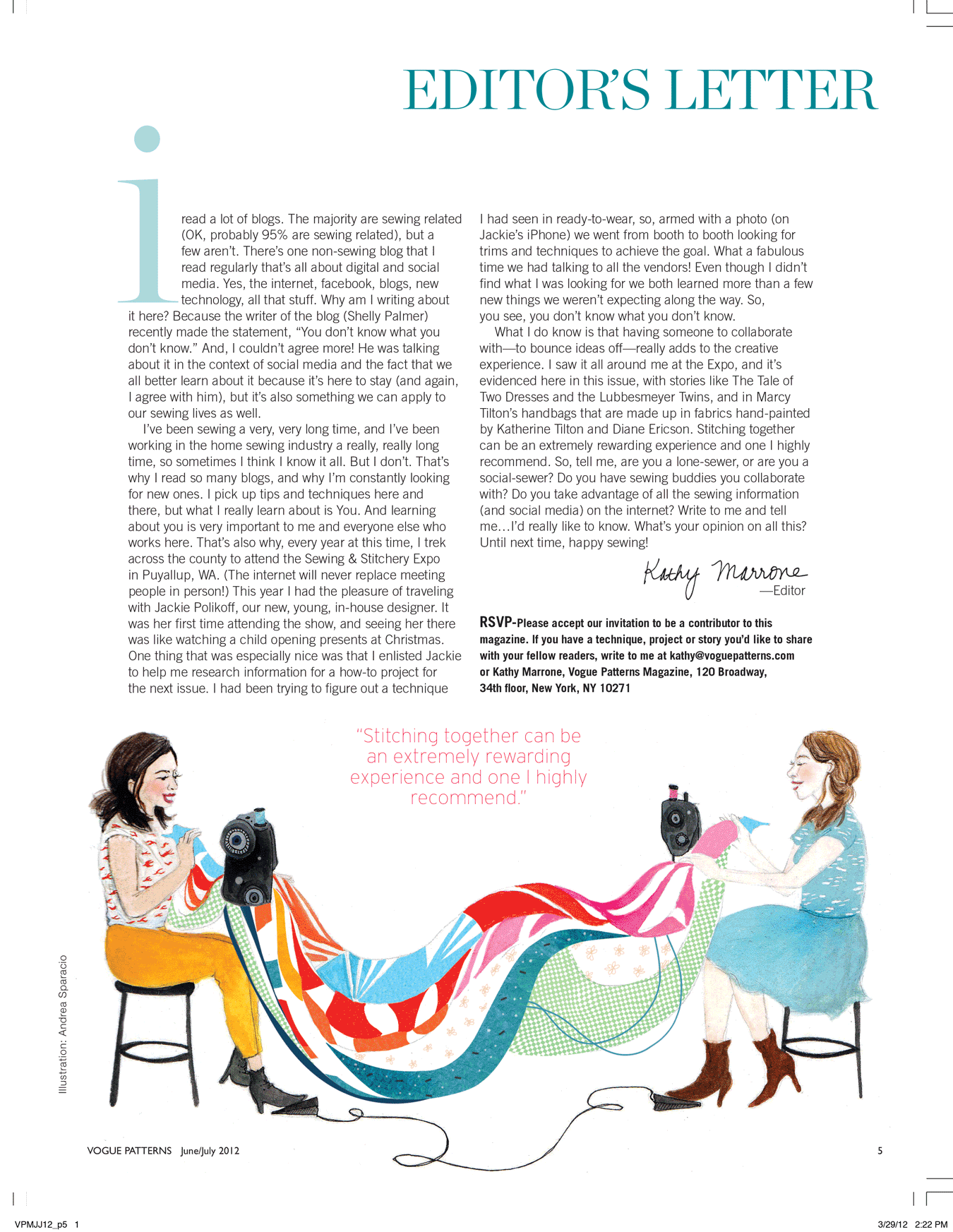 Vogue Pattern Magazine
